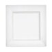 A white square porcelain pasta bowl with a square edge.