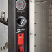 a close-up of a black control panel