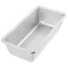 A silver rectangular Chicago Metallic bread loaf pan.