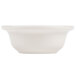 A Hall China ivory pot pie baking bowl on a white background.