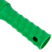 a close up of a green object