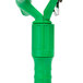 A green plastic Unger window squeegee with a metal handle.