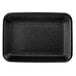 A black rectangular CKF foam meat tray.