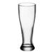 A clear Libbey Giant Pilsner glass with a clear bottom.