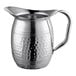 An American Metalcraft stainless steel water pitcher with a handle.