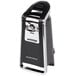 A black and silver Hamilton Beach SmoothTouch electric can opener on a counter.