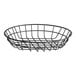 An American Metalcraft black wire basket with a handle.