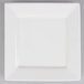 An Arcoroc white square porcelain side plate.