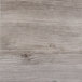 A wood grained square table top with a gray finish.