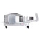 A Nemco tomato slicer machine with a metal tray and handle.