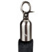 A black metal stanchion rope with satin ends.