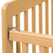 A close up of the metal bars on a L.A. Baby Little Wood Crib.