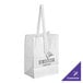 A white Choice white kraft paper bag with handles.