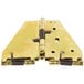 A brass FMP table hinge with springs.