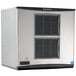 A Scotsman air cooled ice machine in silver and black with vents.