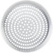 An American Metalcraft heavy weight aluminum circular pizza pan with perforations.