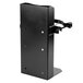 A black metal Buckeye fire extinguisher bracket with screws.
