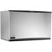 A silver and black Scotsman remote condenser ice machine.