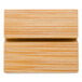 An American Metalcraft natural bamboo table card holder.