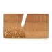 An American Metalcraft natural bamboo card holder with a hole in it.