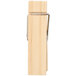 An American Metalcraft natural wood clothespin card holder with a metal clip.