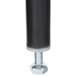 a black cylinder with a white base