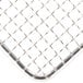 A stainless steel mesh tray with metal netting.