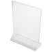 A clear acrylic Cal-Mil displayette stand.