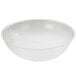 A clear acrylic bowl with a pebble design on the rim.