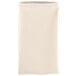 A folded ivory Intedge cloth napkin on a white background.