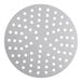 A white American Metalcraft 10" perforated pizza disk.
