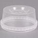 A 12 oz. clear plastic deli container with a lid.