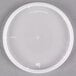 A translucent plastic lid with a tamper evident circle in the center.