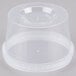 A clear plastic container with a lid.
