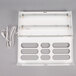 A white rectangular Curtron Pest-Pro BL200 UV flying insect control light with wires.