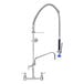 Fisher 48933 Wall Mount Pre-Rinse Faucet with 8 inch Centers, 16 inch Swing Nozzle, and 12 inch Wall Bracket