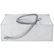A Hatco metal drawer warmer with a metal hose.