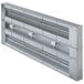 A close-up of the light fixtures on a Hatco GRAML-30D Dual Infrared Food Warmer.