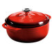 Lodge EC4D43 4.6 Qt. Island Spice Red Color Enamel Dutch Oven