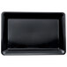Fineline Platter Pleasers 3518-BK 12 inch x 18 inch Plastic Black Rectangular Tray
