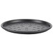 An American Metalcraft hard coat anodized aluminum pizza pan with holes in it.