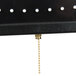 A black rectangular Aarco Ice Cream LED sign with a chain.