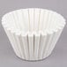 A white paper filter for coffee.