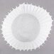 A Grindmaster white paper coffee filter.
