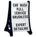 Aarco RAF-1 Roll A-Frame Two Sided White Letterboard with Stand and Characters - 24 inch x 36 inch