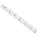 A white rectangular spacer with holes in it.