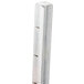 A white rectangular metal spacer kit with holes.