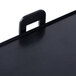 A black plastic lid with a black handle for a Nemco Fresh-O-Matic countertop rethermalizer.