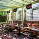 A Bromic Heating Tungsten Smart-Heat patio heater on a table outside.