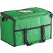A green Choice insulated cooler bag with black straps.